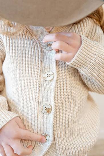 AIRKID Breeze Knit Organic Cotton Cardigan